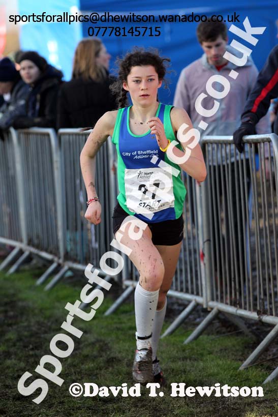 Girls under-15s Northern Cross Country  Championships, Pontefract. Photo: David T. Hewitson/Sports for All Pics